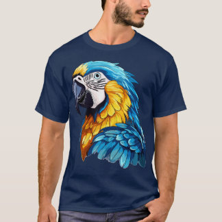 Camiseta Macao azul y dorado 3