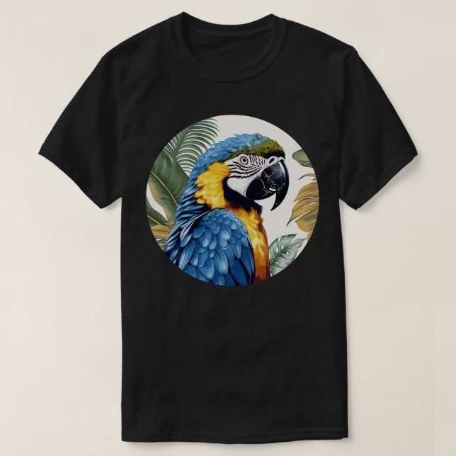 Camiseta Macao azul y dorado 5 (Diseño del anverso)