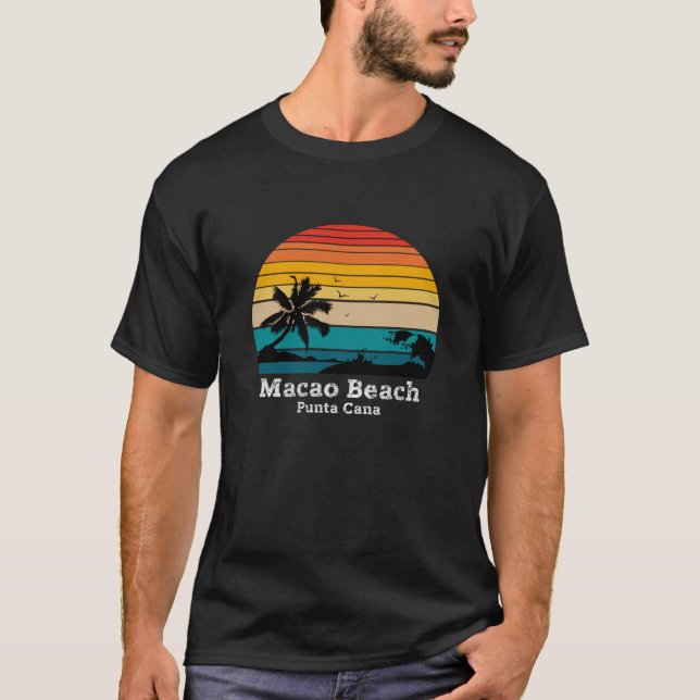 Camiseta Macao Beach Punta Cana República Dominicana (Anverso)