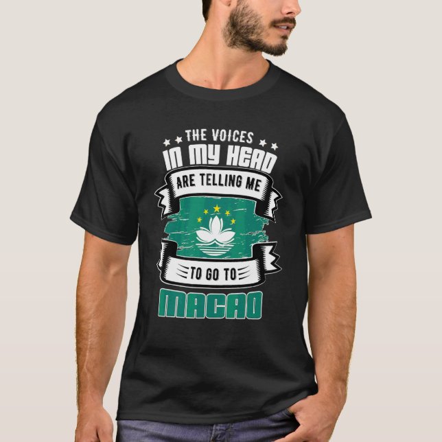 Camiseta Macao En Mi Cabeza (Anverso)