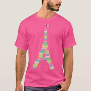 Camiseta Macaron Eiffel Tower French Macaroon Paris