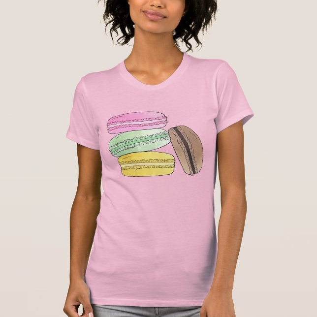 Camiseta Macaron French Pastry Cookies Macarons Patisserie (Anverso)