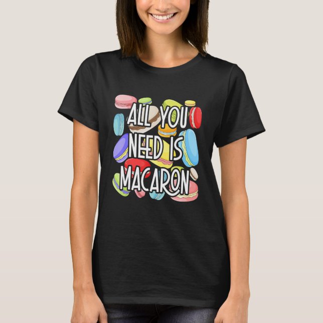 Camiseta Macaron Mountain Baking Sweet Macarons (Anverso)