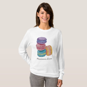 Camiseta Macarones De Arcoiris Cuidados En Acuarela