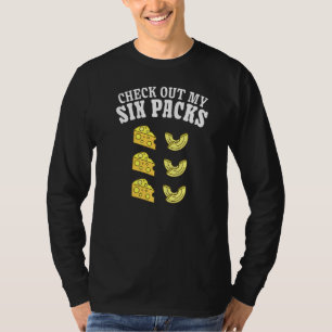 Camiseta Macaroni Cheese Food Check Out My Six Pack Mac An