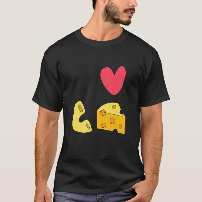 Camiseta Macaroni Cheese I Love Mac And Cheese (Anverso)