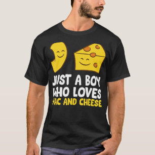 Camiseta Macaroni Cheese Solo Un Niño Que Ama A Mac Y Chees