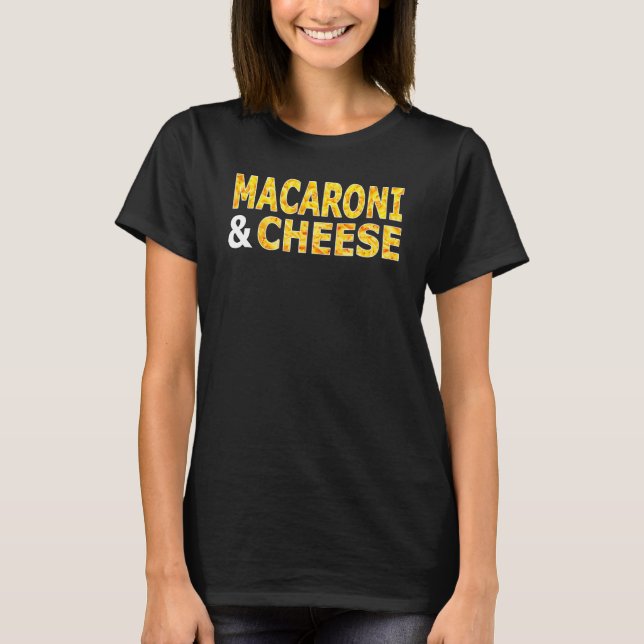 Camiseta Macaroni Y Comida De Queso (Anverso)