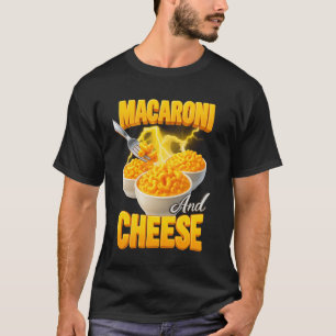 Camiseta Macaroni Y Queso Bowl De Pasta Comida Confort