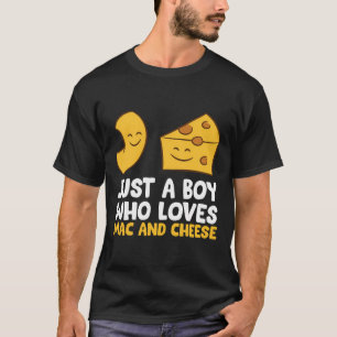 Camiseta Macaroni Y Queso Sólo Un Niño Que Ama Mac Y C