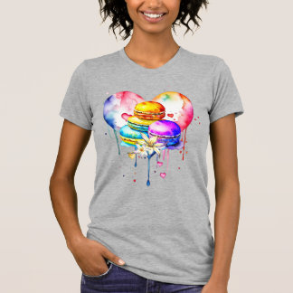 Camiseta Macarons acuarelas