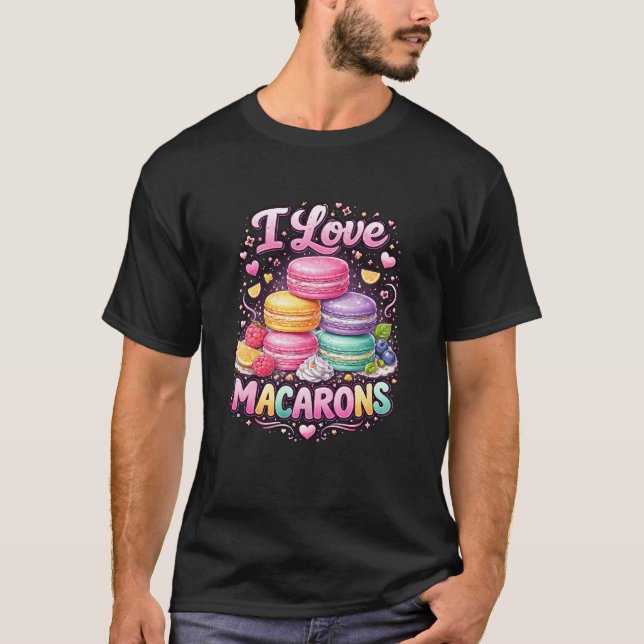 Camiseta Macarons de Amor Dulce (Anverso)