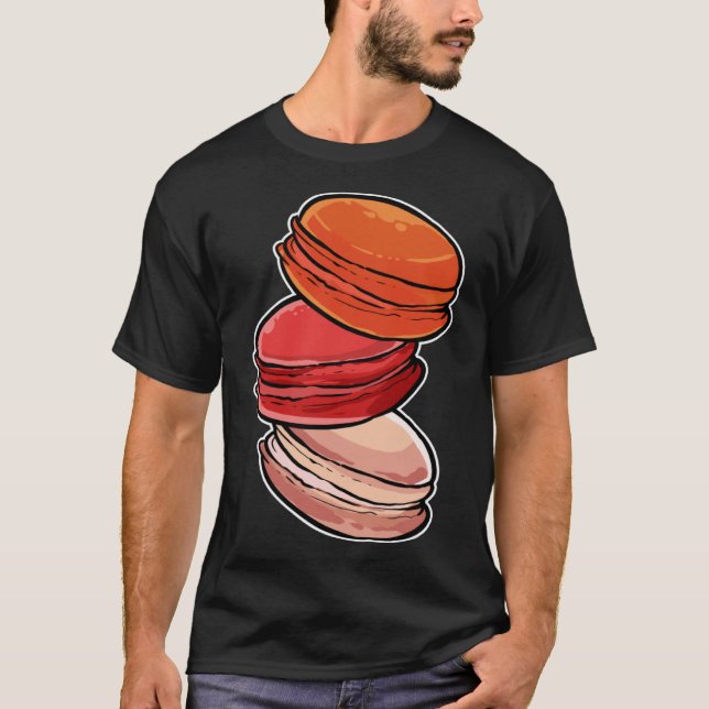 Camiseta Macaroons Baker And Foodie (Anverso)