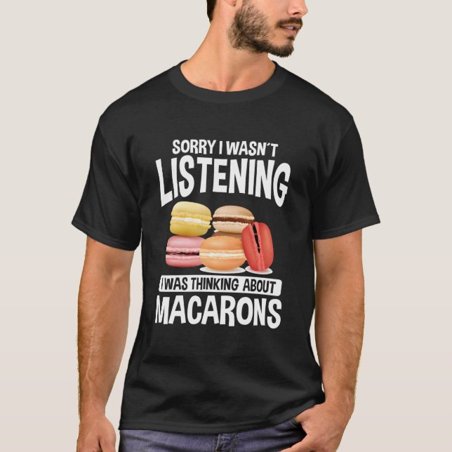 Camiseta Macaroons Macarron Cake French Baked Cookie Macaro (Anverso)