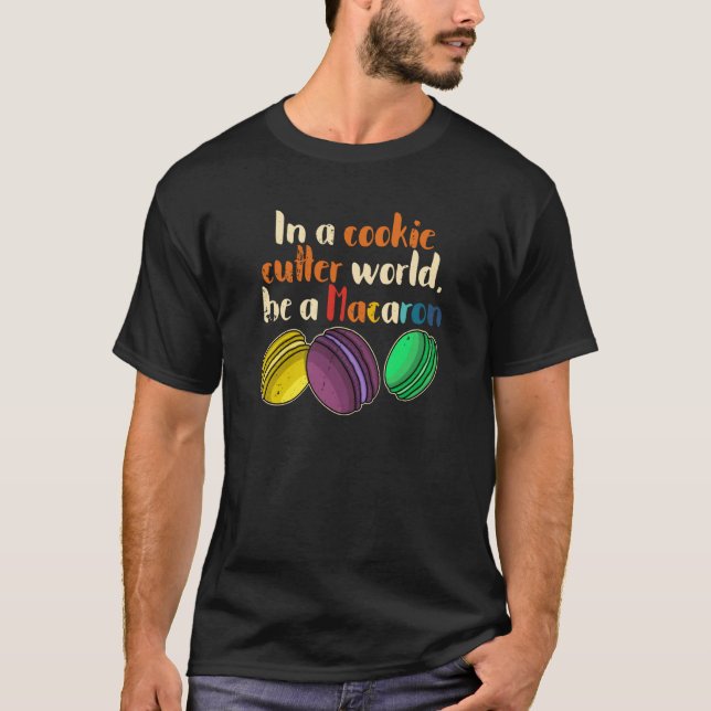 Camiseta Macaroons recipes dessert Italy confectionery sayi (Anverso)