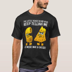 Camiseta Macarrones con Queso Lindos para Hombres Mujeres
