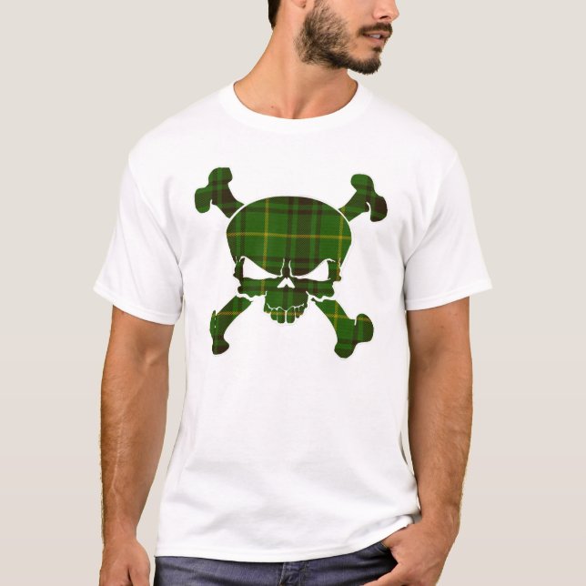 Camiseta MacArthur Tartan Skull No Banner (Anverso)