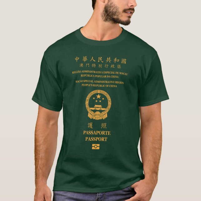 Camiseta Macau passport (Anverso)