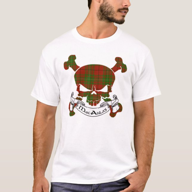 Camiseta MacAulay Tartan Skull (Anverso)