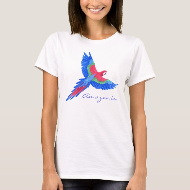 Camiseta Macaw amazónico (Anverso)