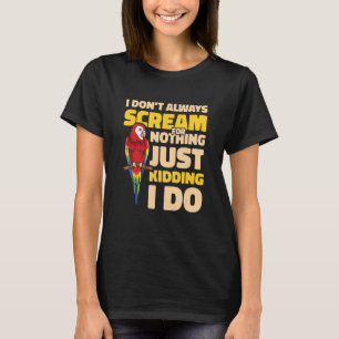 Camiseta Macaw Bird Durot Ornitólogo Ornitológico