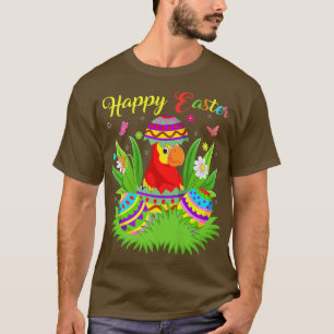 Camiseta Macaw Bird Lover Floral Easter Egy Funny Macaw Eas