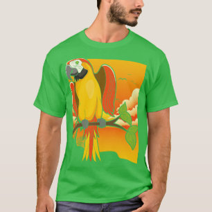 Camiseta Macaw Bird Tropical Birpwatching Parrot