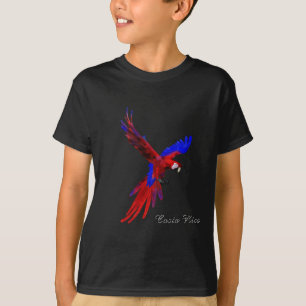 Camiseta Macaw del rojo de Costa Rica