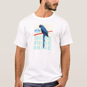 Camiseta Macaw del traqueteo y del rollo de la sacudida