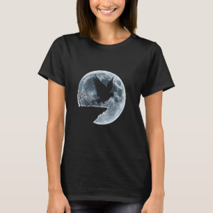 Camiseta Macaw Halloween Costume Moon Silhouette Creepe