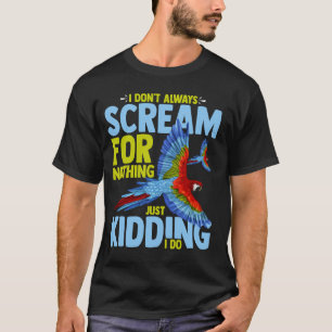 Camiseta Macaw Parrot Animales divertidos adoran las aves