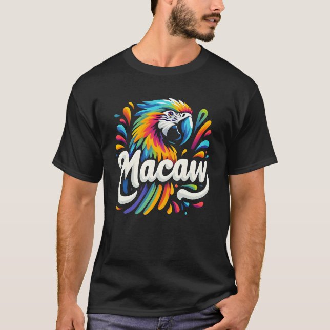 Camiseta Macaw Parrot Bird (Anverso)