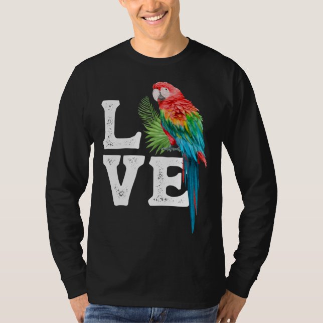 Camiseta Macaw   Parrot Owner Tee Parrot Artwork (Anverso)