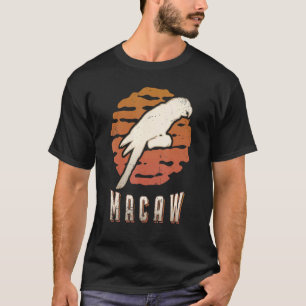 Camiseta Macaw Vintage Retro Classic Animal Sunset