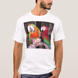 Camiseta Macaws del Harlequin y del escarlata