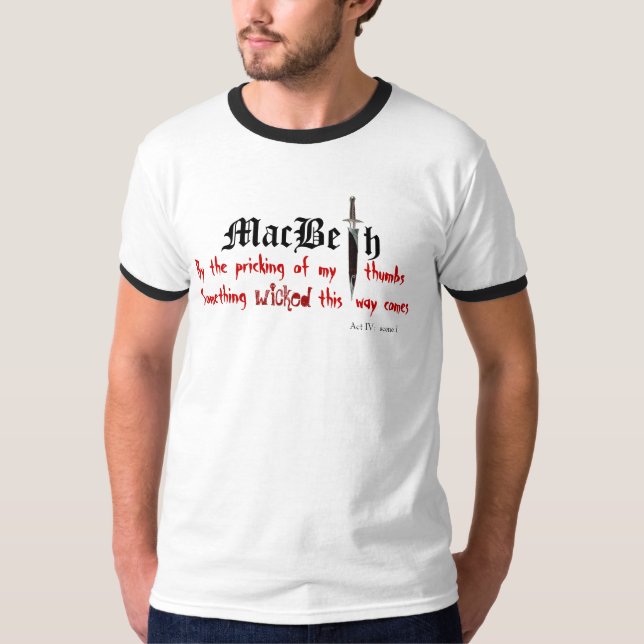 Camiseta Macbeth algo travieso (Anverso)