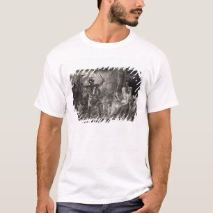 Camiseta Macbeth, las tres brujas y Hecate en el acto IV, S