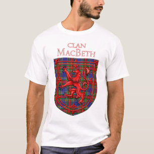 Camiseta MacBeth Tartan Scottish Plaid Lion Rampant