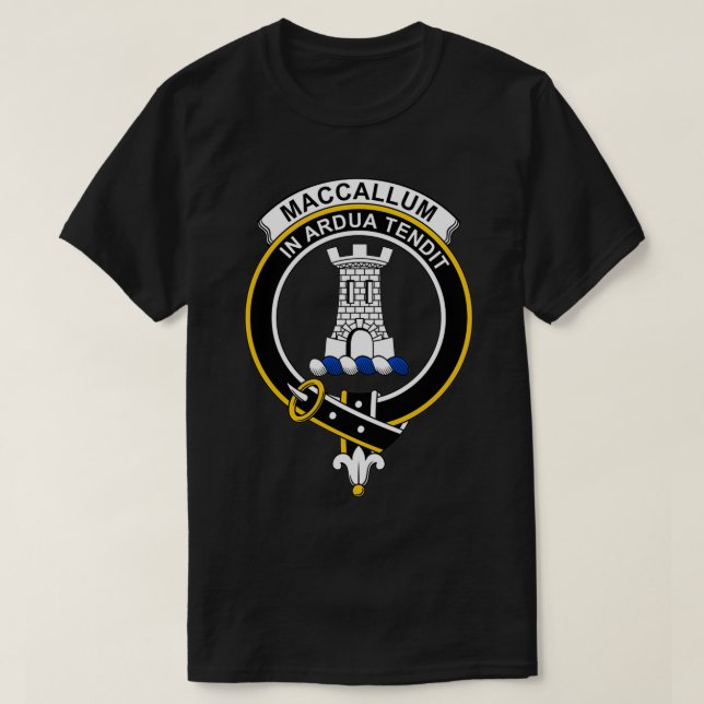 Camiseta MacCallum Escudo Tartan Clan Scottish Clan (Diseño del anverso)