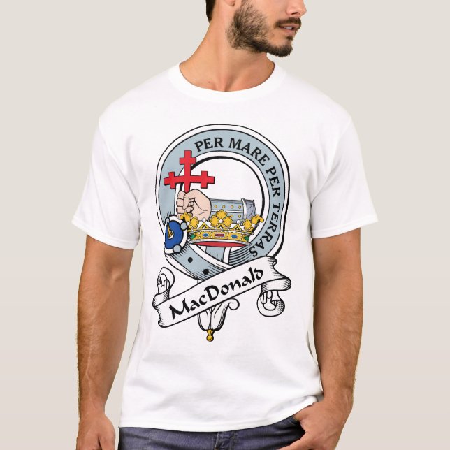 Camiseta MacDonald de la insignia del clan de Donald (Anverso)