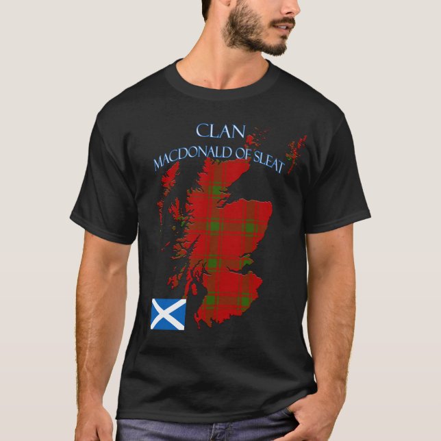 Camiseta MacDonald de Sleat Scottish Clan Tartan Scotland (Anverso)