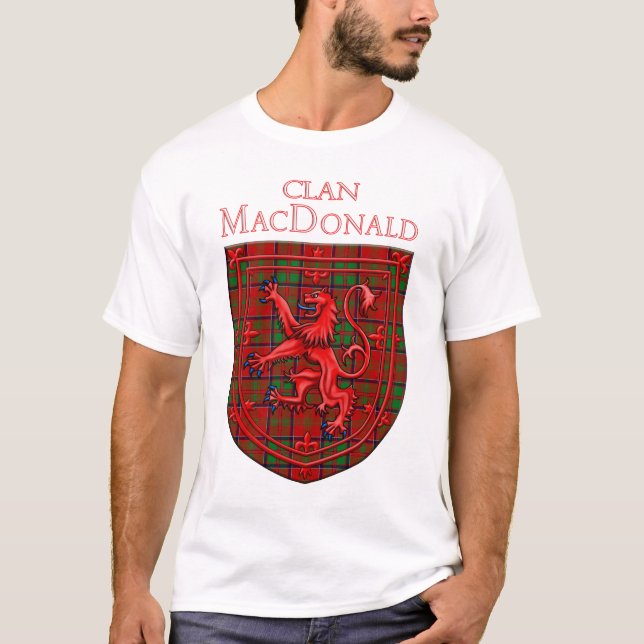 Camiseta MacDonald of Glencoe Tartan Scottish Plaid (Anverso)