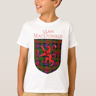 Camiseta MacDonald Tartan Scottish Plaid Lion Rampant