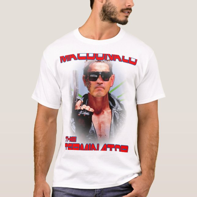 Camiseta Macdonald Terminator Edición Limitada - Blanco (Anverso)