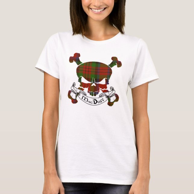 Camiseta MacDuff Tartan Skull (Anverso)