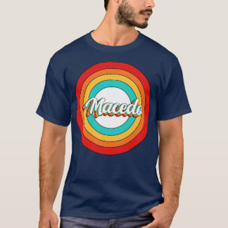 Camiseta Macedo Nombre Shirt Vintage Macedo Circle