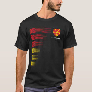 Camiseta Macedonia Bandera Emblema Patriótico Macedonia Nac