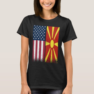 Camiseta Macedonia Banderas estadounidenses macedonias Orgu