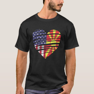 Camiseta Macedonia Estados Unidos cultivó el corazón, Patri