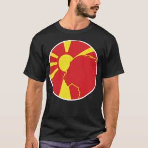 Camiseta Macedonia León Bandera nacional animal macedonia
